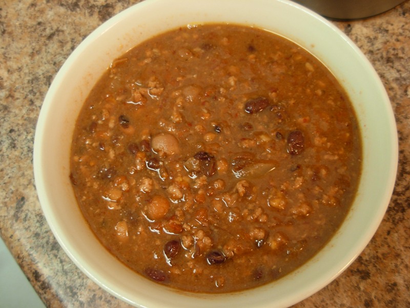 slow cooker chili no brown beef chipotle beans